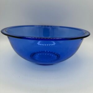 Vintage Pyrex Cobalt Blue Glass‎ Mixing Bowl 2.5L Broiler Stovetop Safe USA 325